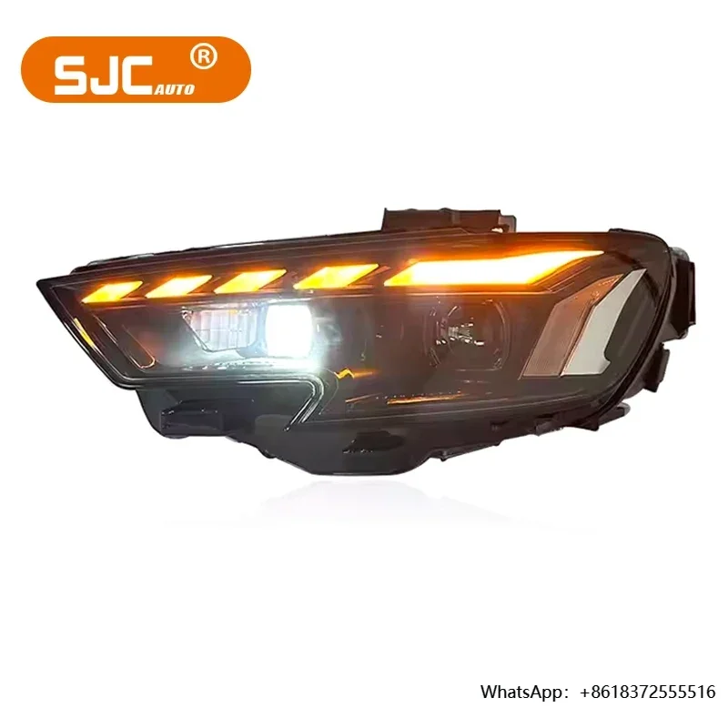 

X SJC автомобильные аксессуары для A3 светодиодные фары 2017-2020 фары указатели поворота передние фары дневные ходовые огни оптом