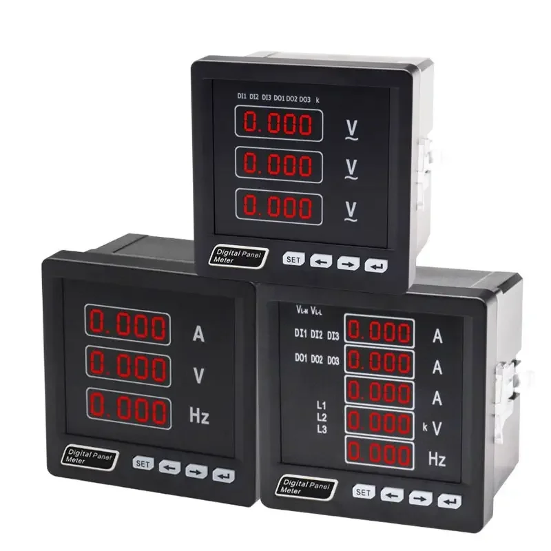 

Power digital instrument RP RM-3UIF35 three phase digital analog amp volt and frequency combined meter RS485 multifunction meter