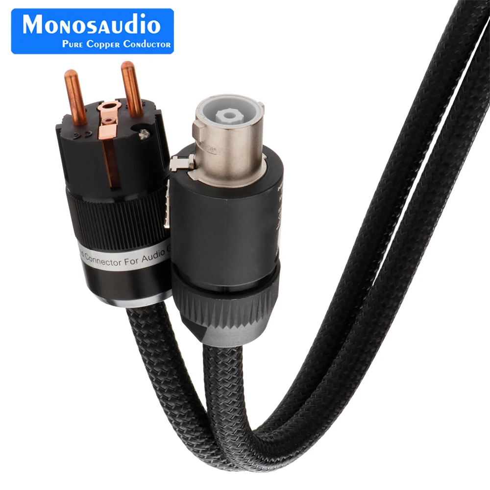 

Monosaudio P903E0 audience r6 power distributor Wire 2.5Sq 50core OFC Copper Silver Plated Power Cable Hifi AC Power Cord