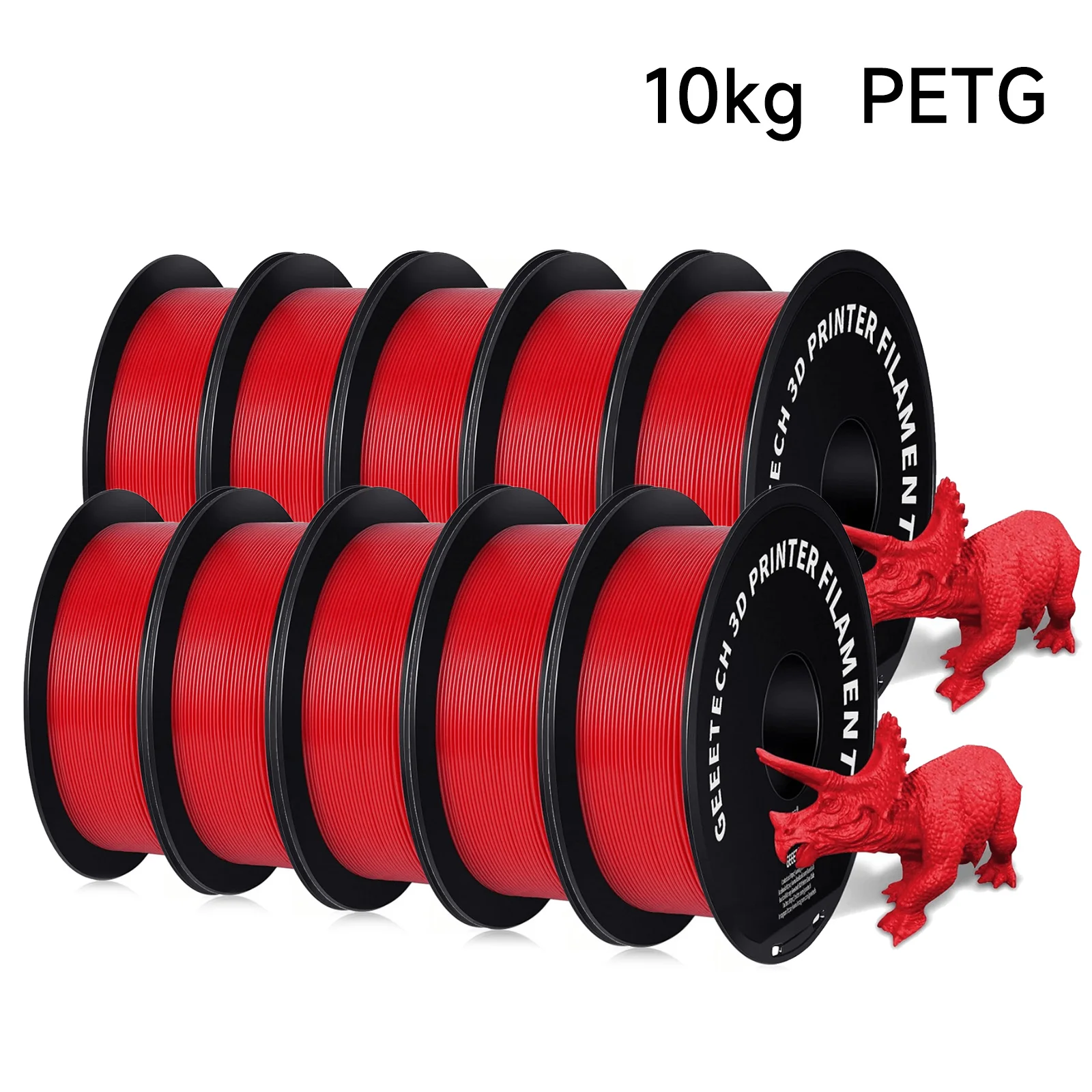 Top PETG 10kg 1.75mm Filament 3d print wire Vacuum Packaging Local Warehouses Colorful Plastic for most FDM 3D printer