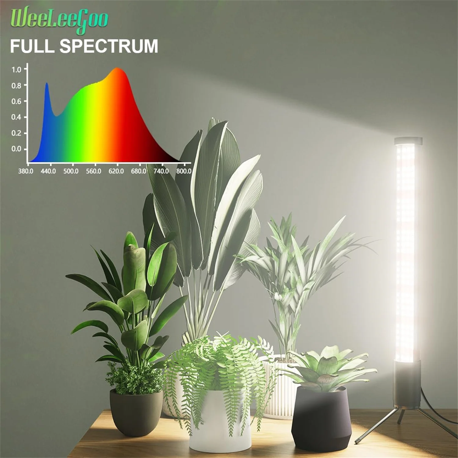 T10 LED Grow Light Tube Full Spectrum Plant Lamp Adjustable Dimmable Growing Lamp Hydroponics With Timer Indoor Plants Light