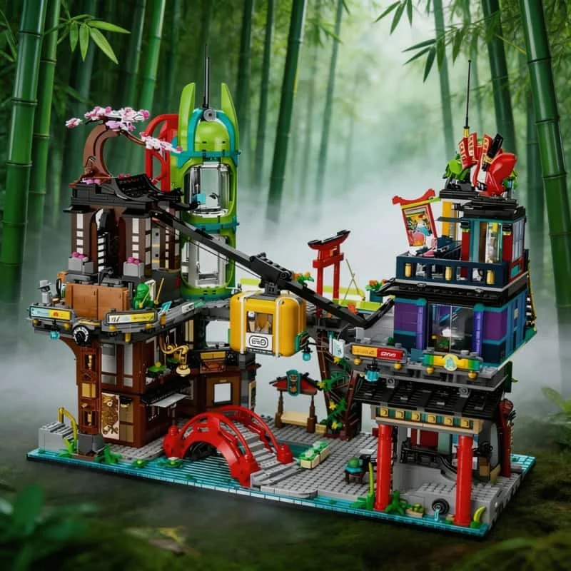 

2026 New 6163 PCS city market City Garden building block toys children's Christmas birthday gifts