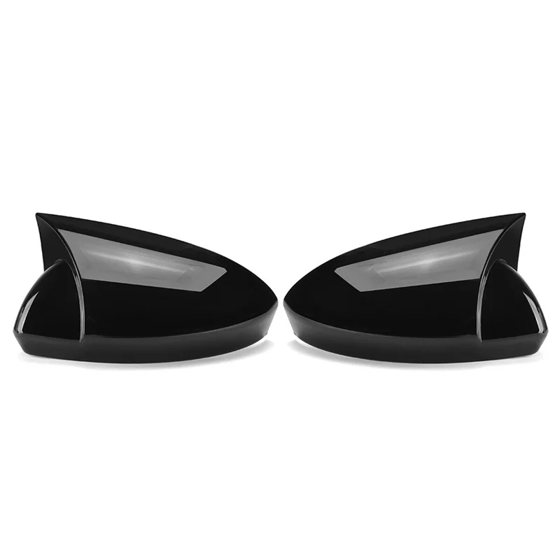 Car Side Wing Rearview Mirror Cover Cap for Renault Megane 4 MK4 2016-2020 Rear View Mirror Cover(Black)