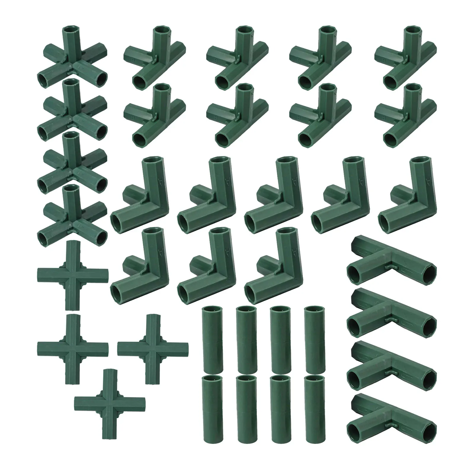 For Gardening Greenhouse Connectors Plastic Connectors For Greenhouse Customizable Structure Multi-purpose Use