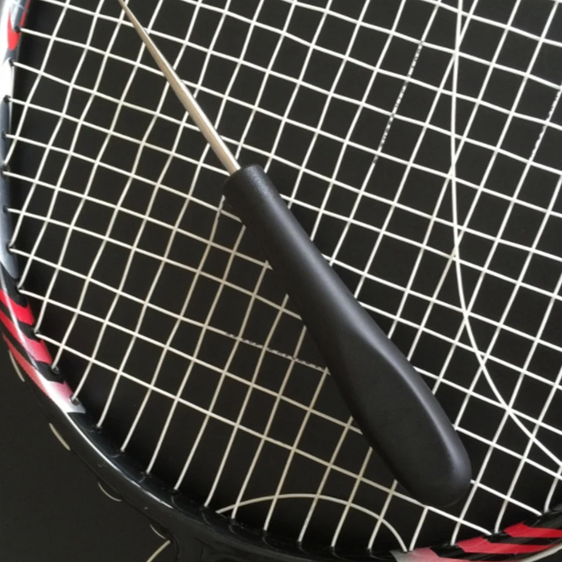 AT63-1Pc Badminton/Tennis Racket Stringing Tools Parts -Straight Awl- Stringing Tools Pass Through A Grommet Black