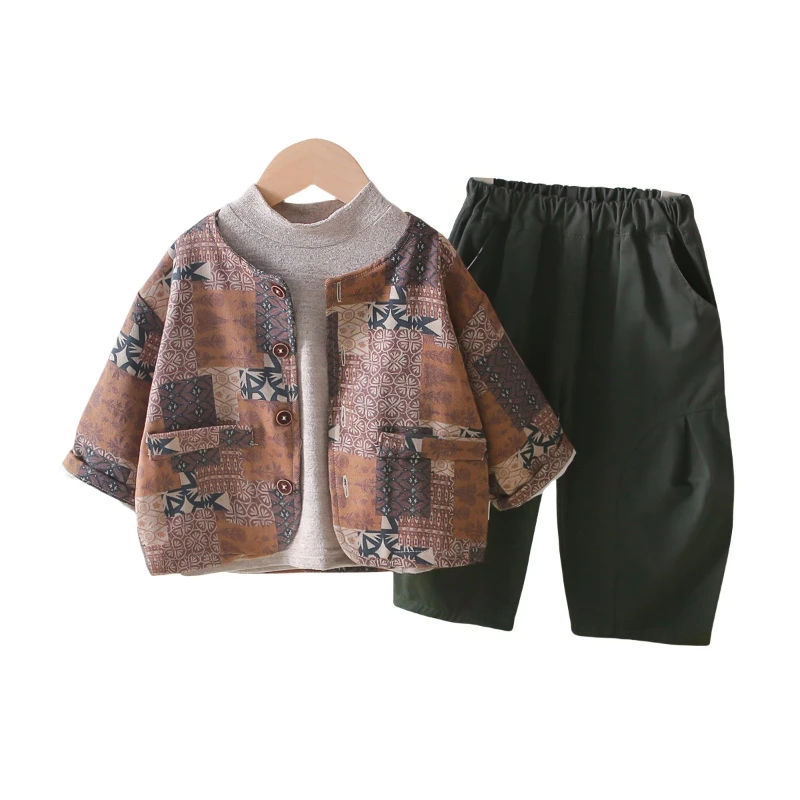 

New Spring Autumn Baby Clothes Suit Children Boys Jacket T-Shirt Pants 2Pcs/Sets Fashion Infant Girls Clothing Kids Tracksuits