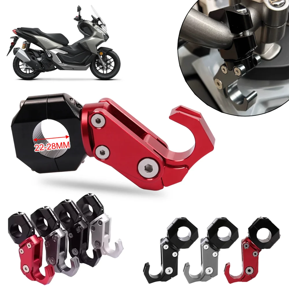 

Universal Motorcycle 22-28mm Handlebar Storage Hook Scooter Luggage Bag Hanger Helmet Claw Hook Bike Storage Bag Aluminum Holder