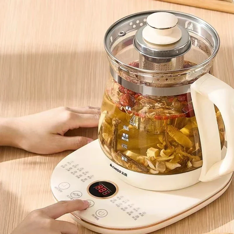 Multifunctional Health Kettle, Household Large-capacity Water Kettle, Can Be Booked To Cook Tea, High Borosilicate Glass Kettle