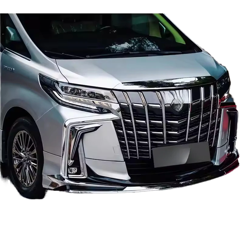 High Quality New Modell Style Body Kit Front Rear Bumper Headlight Taillight Exterior Upgrade Parts with Clips Fit for Alphard