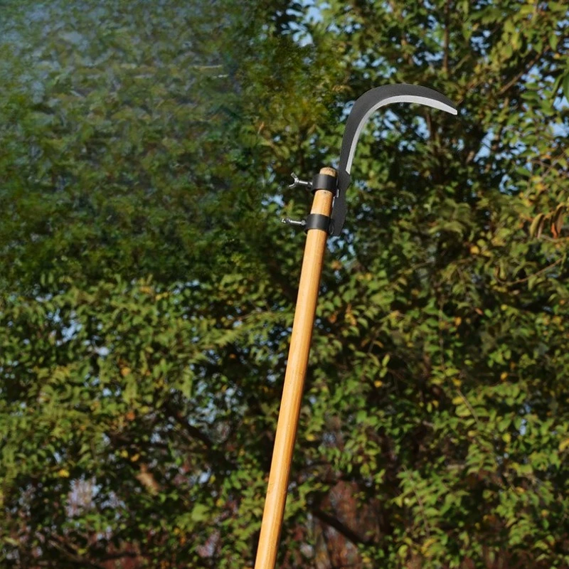 High-Reach Tree Pruning Sickle – Razor-Sharp Branch Cutter & Grass Blade for Effortless Orchard, Farm & Garden Trimming
