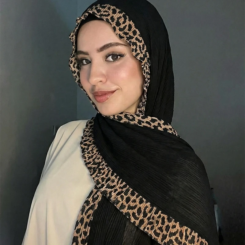 

Luxury Brand Scarf Leopard print Cotton Shawl Lady Wrap Large Warm Pashmina Hijab Headband Scarves Bufanda Foulard Stoles 2026