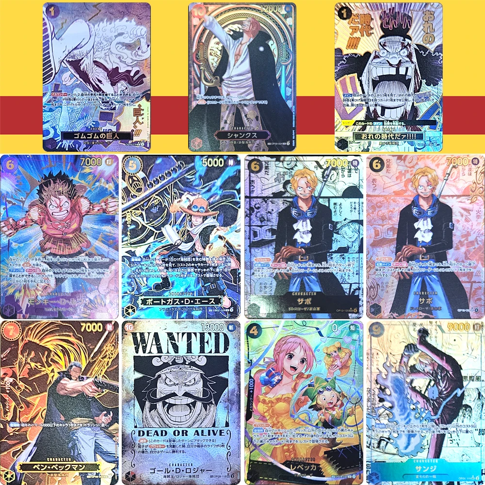 Personagens de anime OPCG Tony Tony Chopper Trafalgar D Water Law DIY caseiro Xtreme brinquedos cartão de coleção presente de aniversário de Natal