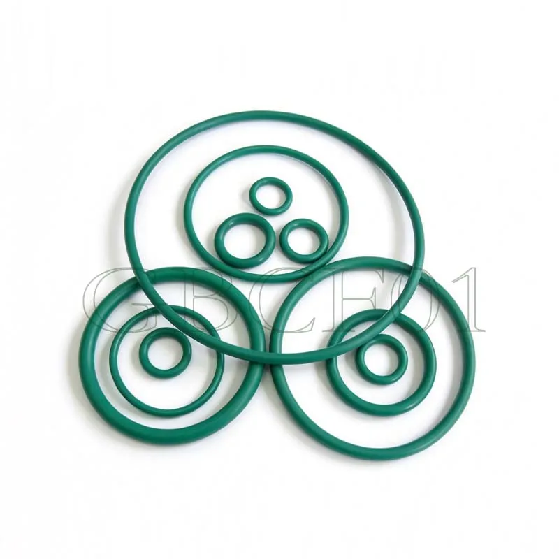 FKM O Ring CS1.9mm OD5mm-250mm Green Fluorine Rubber O Ring Sealing Gasket Insulation Oil High Temperature Resistance Fluorine