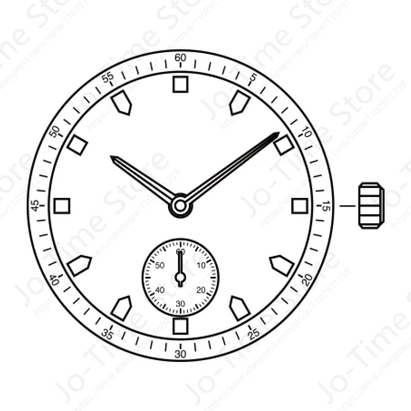 PE45 Movement China Sunon Pe45 Quartz Watch Movement 2 Hands, Small Second Movement. Cheap Alternative To 1l45 Movement