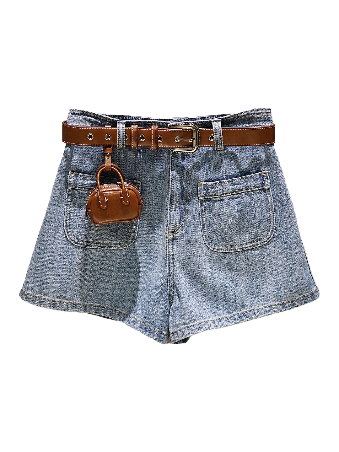 Hochgeschnittene Lässige Blaue Jeans für Damen, Sommermode 2025, Schlankmachend, Vielseitig, Weites Bein, JOOva Marke, Tägliche Kleidung