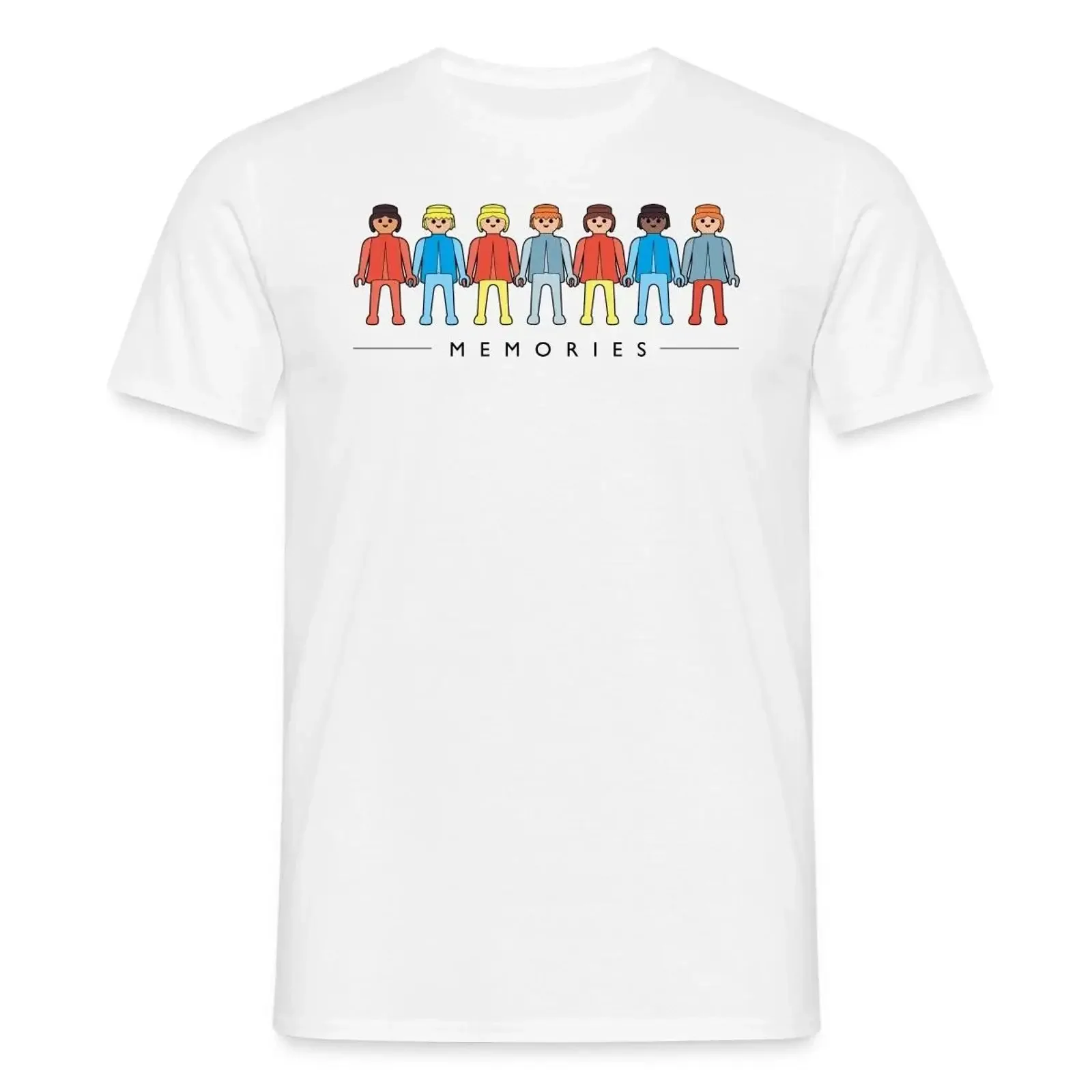 Playmobil Figuren Memories - Camiseta vintage para hombre, estilo vintage, cómoda, transpirable, ropa informal de diseñador gráfico