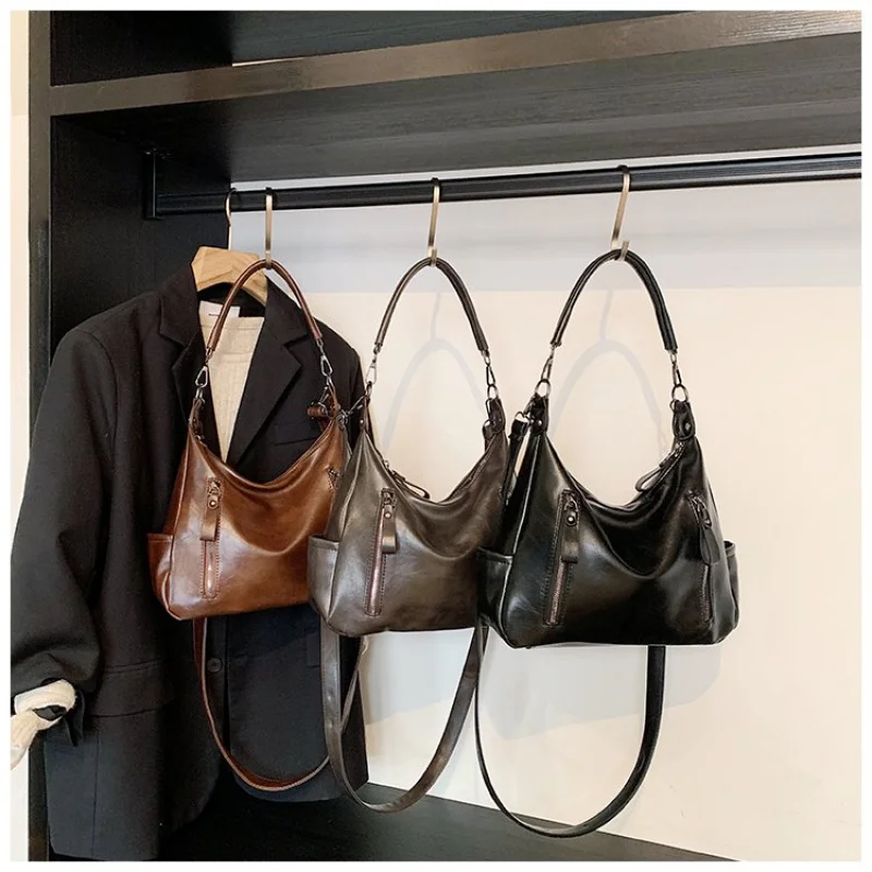 

Chic Designer Crossbody Bag For Women Leather Shoulder Handbag Luxury Tote Purse Elegant Ladies Brand