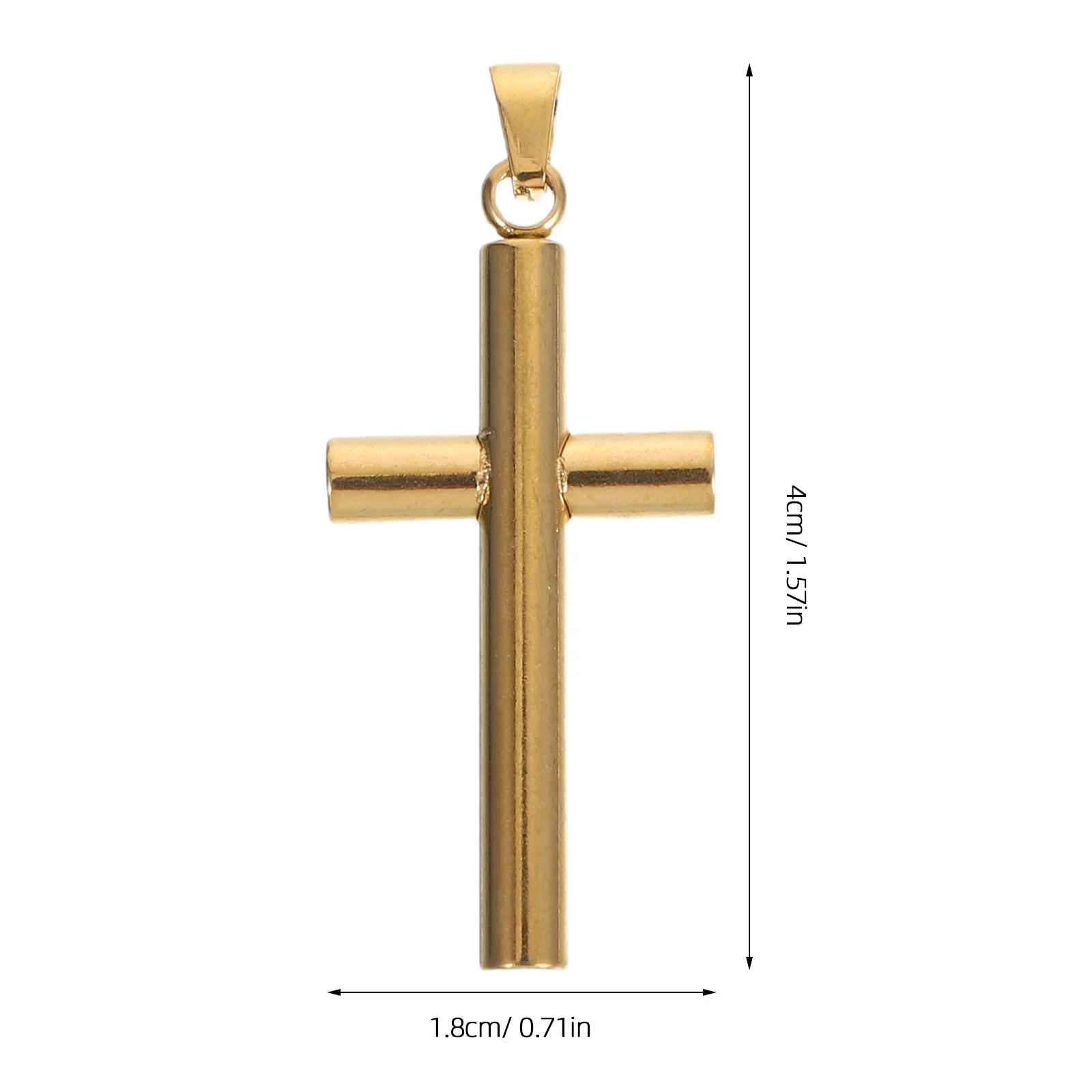 Juego de Mini colgante de crucifijo, 6 uds., acero inoxidable, oro, plata, negro, dijes religiosos, fabricación de joyería espiritual DIY