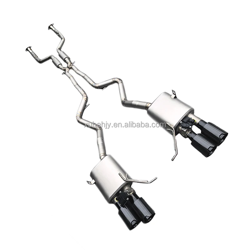 X Midpipe Catback for M3 E92 V8 4.0 2008-2013 Titanium Valvetronic Exhaust Muffler With Resonators