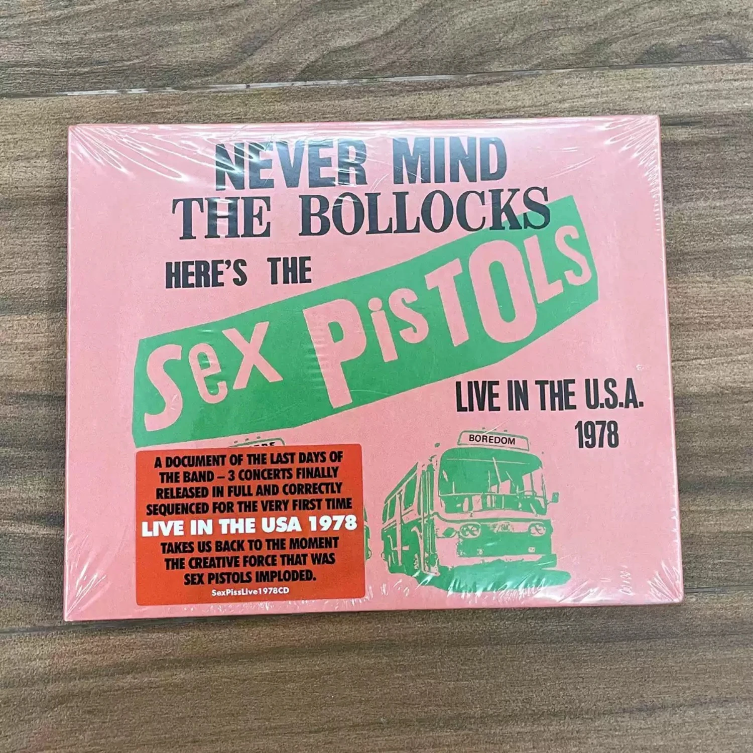 CD de Música ao Vivo Britânica dos Anos 70, Documentário Vintage da Turnê nos EUA, Capa com Retrato da Banda, Disco de Rock Ao Vivo Premium Colecionável