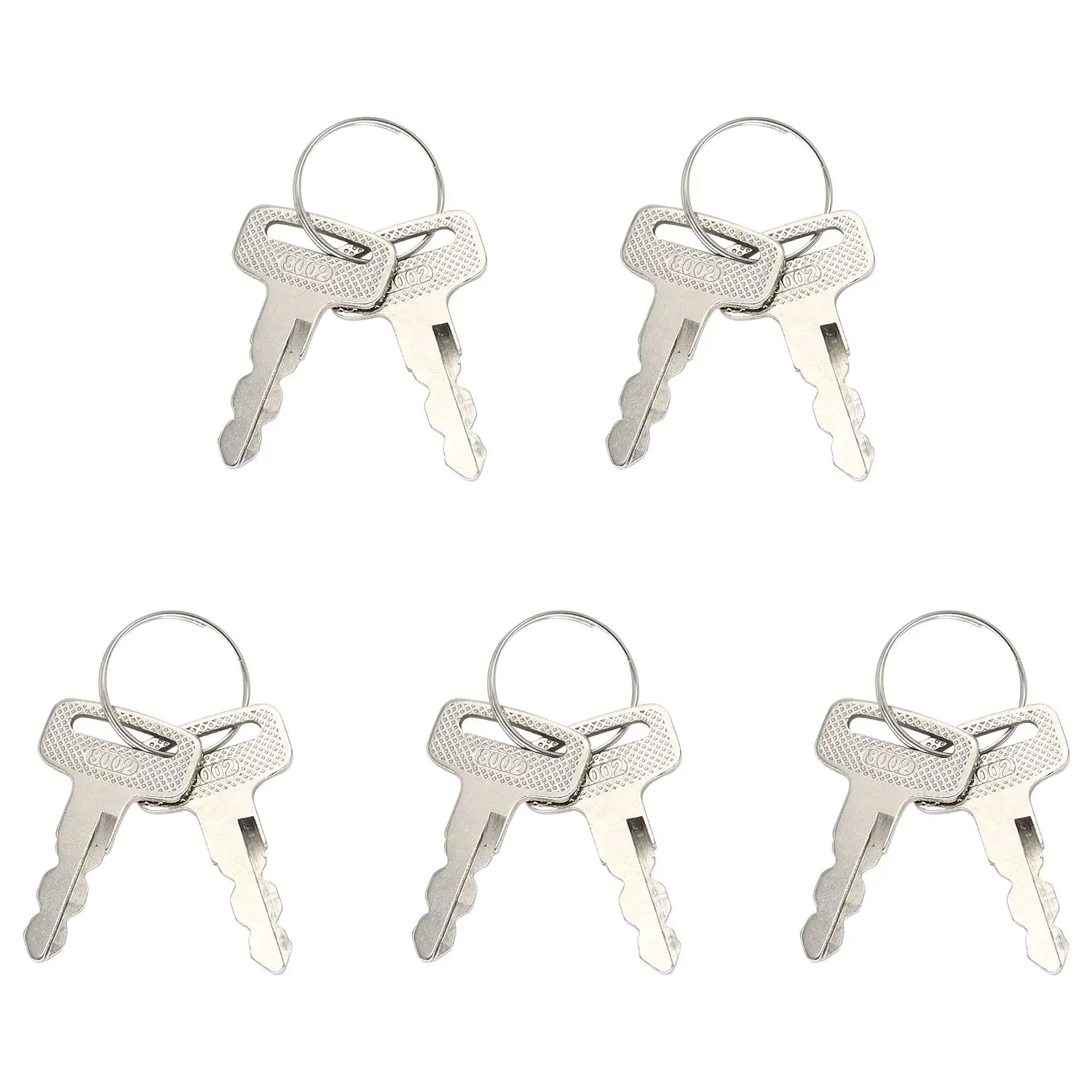 

10Pcs 8002 Ignition Key Compatible with Yamaha Electric and Gas Golf Cart PTV 10+ Code