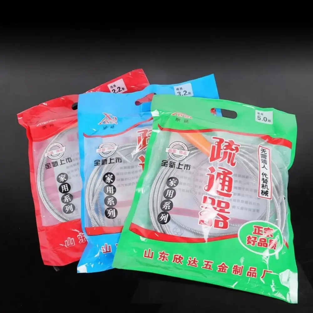 Flexible Hand Crank Drain Auger Metal Sewer Snake Pipe Cleaner Toilet Sink Clog Remover Home Plumbing Maintenance Device