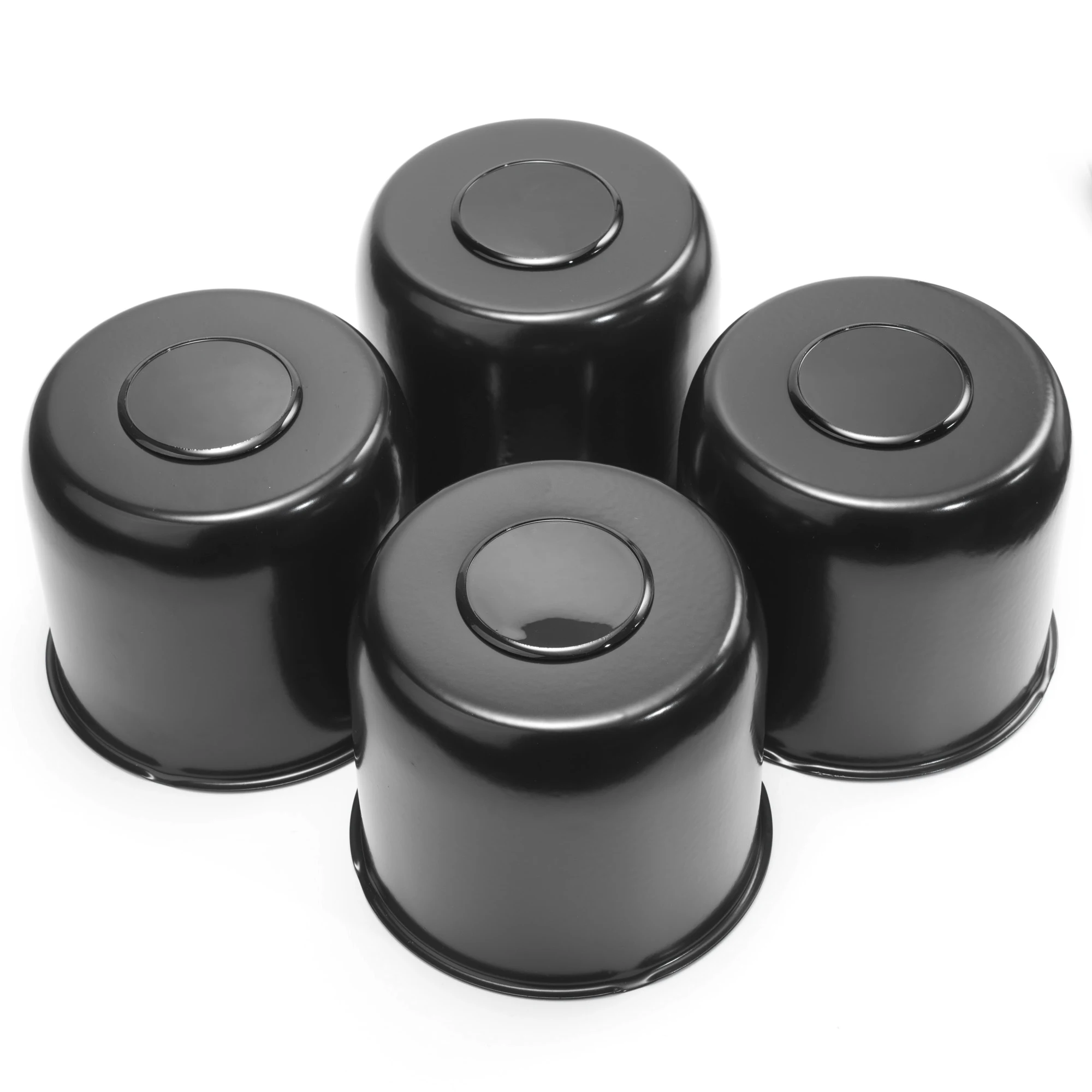 4.88in 124mm Push Through Center Cap Carbon Steel Plastic For Trailer/Truck Rims Hub Cover Bore 4.45in Tall Refit Accessroies