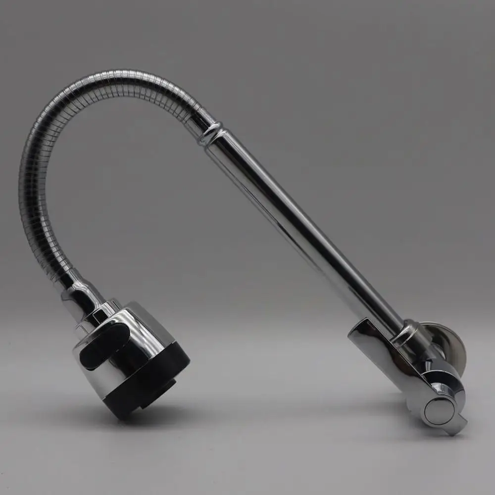 

Single-Tube Cold Wall-Mounted Water Faucet 2 Modes Zinc Alloy Folding Faucet 360° Rotating Corrosion Resistant