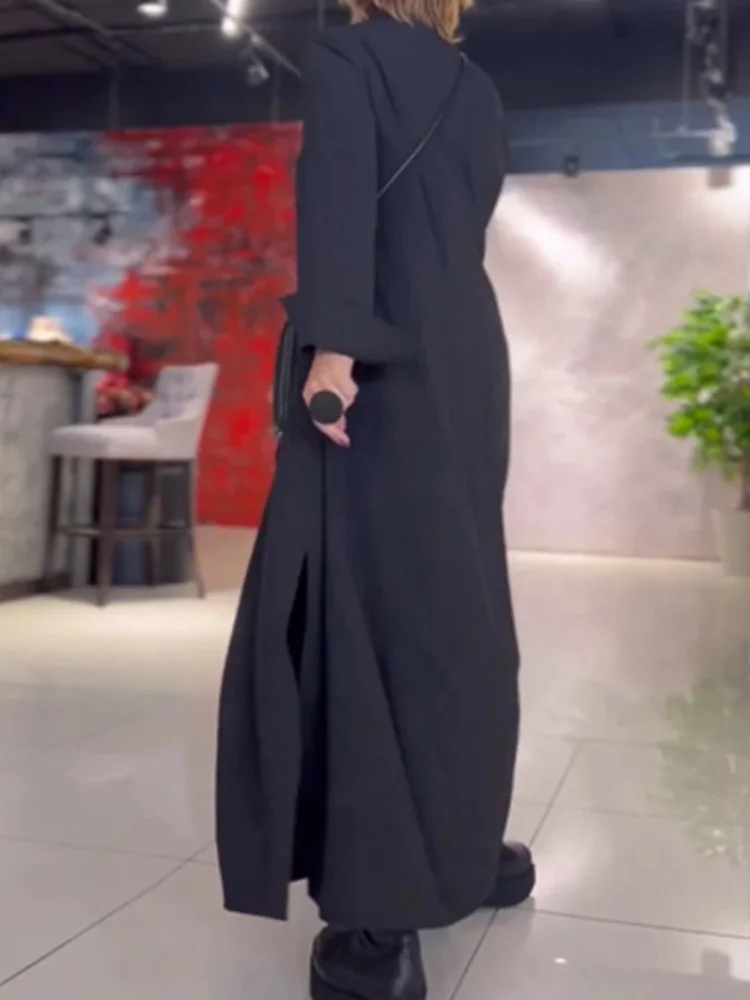 Eid Muslim Party Dress for Women V Neck Ramadan Abaya Long Dress Loose Full Sleeve Pocket Dress Vestido Dubai Robe Jalabiya 2024