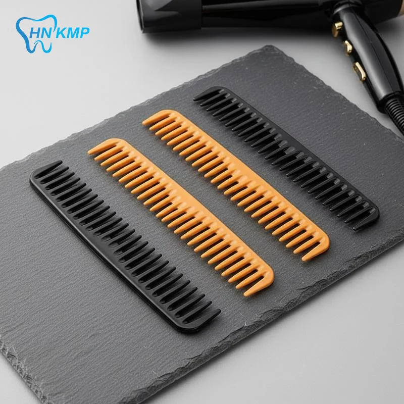 Wide Tooth Detangling Hair Comb Eco Friendly Durable Plastic Smooth Edges Gift for Hair Lovers Salon Home Use