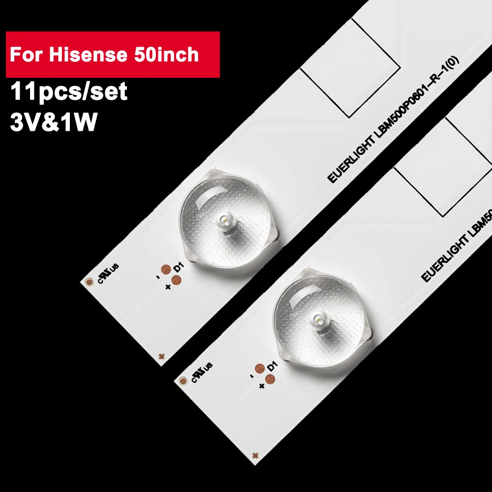 hisense led backlight pecas de reparacao de tv 6led 3v 1w svh500a22 led50k320u 50ec280 50k22dg 50h5g led50k20jd 50ec280jd 547 mm 50 conjunto 01