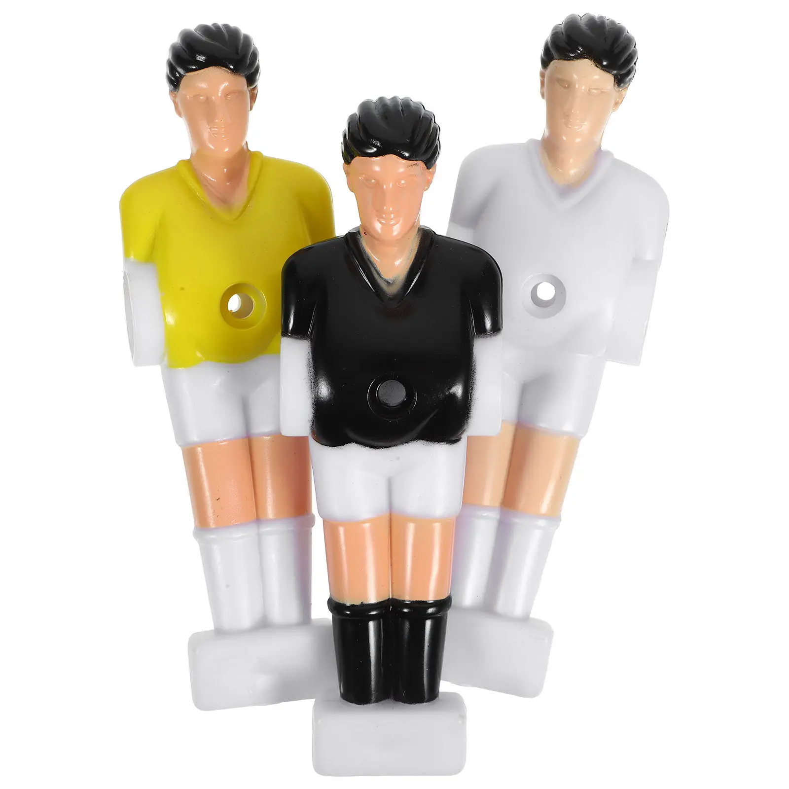 

3pcs Foosball Figures Table Football Players Desktop Soccer Replacement Parts Mini Plastic Athletes For Table Football