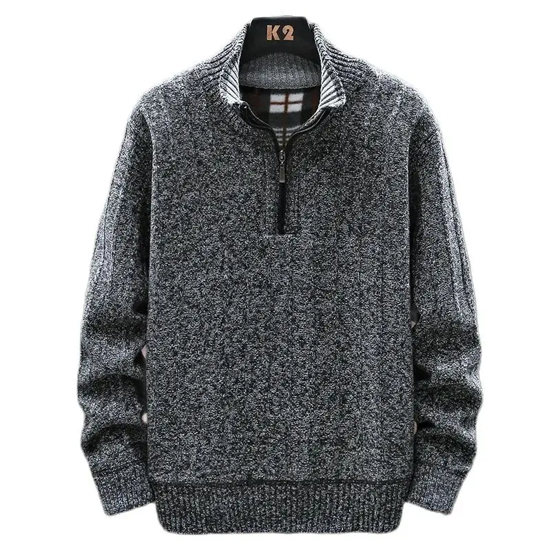 Pullover da uomo felpe più spesse da uomo Pullover con mezza cerniera per uomo felpa con cappuccio uomo Sweatshir autunno tinta unita maglioni a collo alto