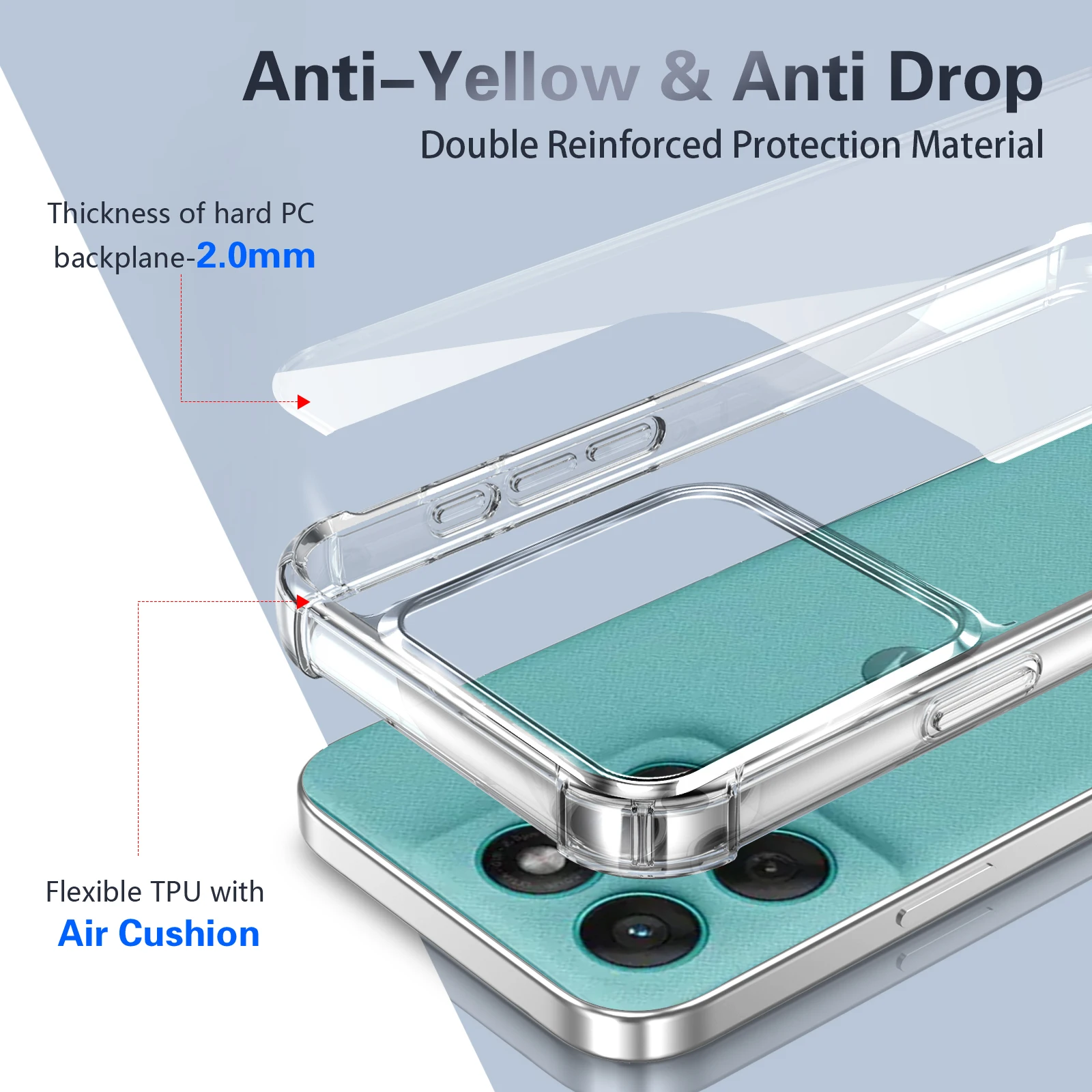 Funda Transparente Antigolpes  - Phone Accessories Online Store reseña y precio