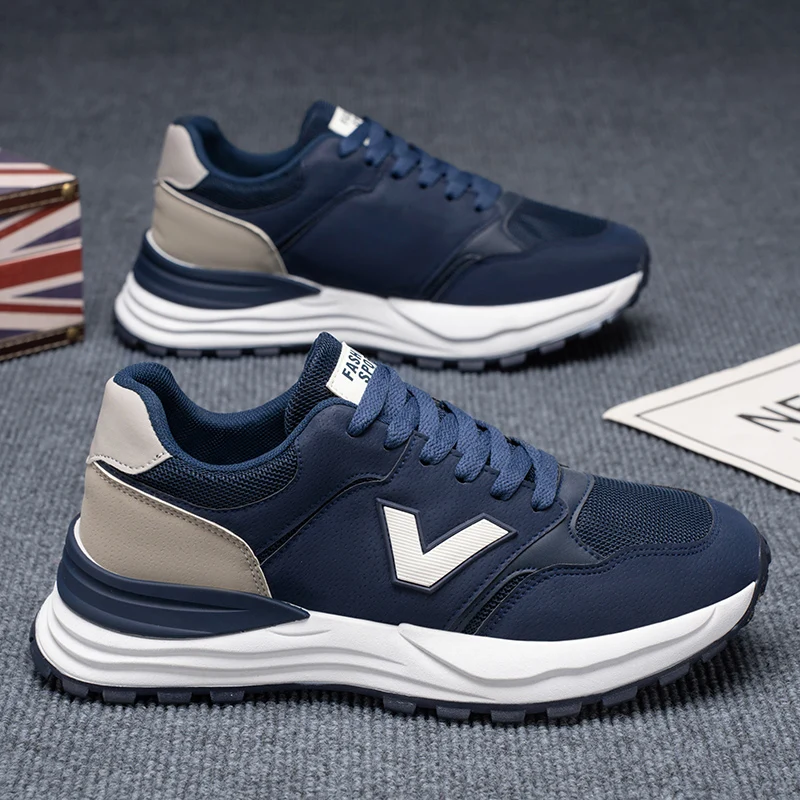 

Мужская повседневная обувь, легкие и дышащие кроссовки для ходьбы, противоскользящая и износостойкая спортивная обувь, классическая и модная.