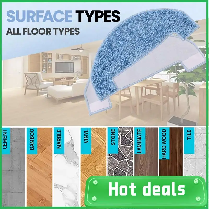 

B69A For Ultenic D10 Main Side Brush Hepa Filter Mop Cloth Accessories Replacement Spare Parts