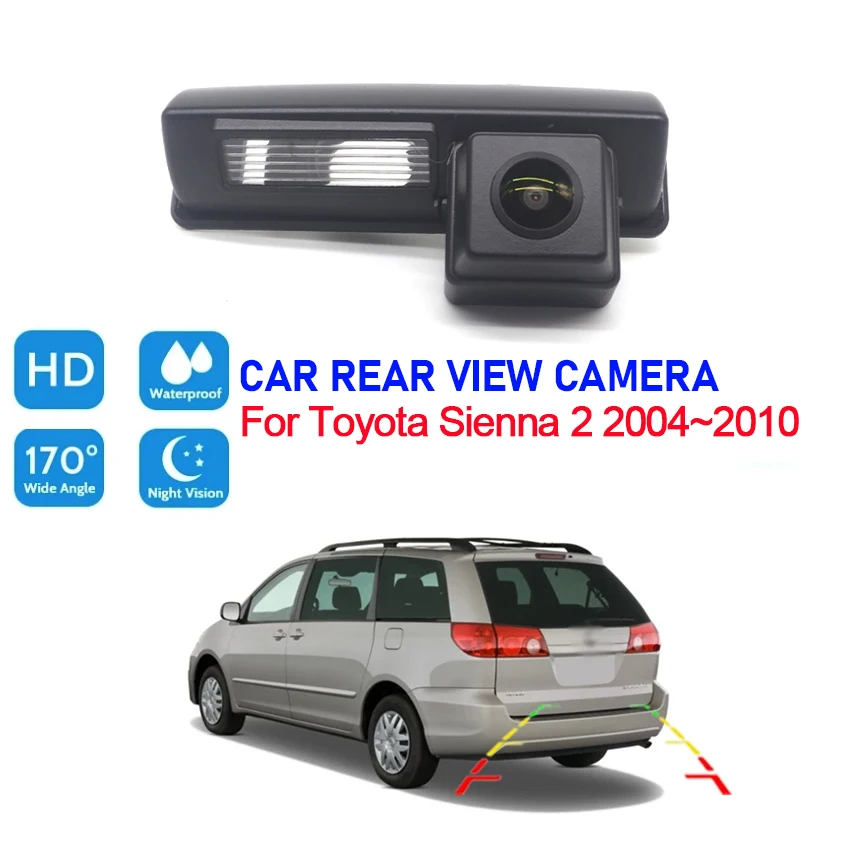 Car Rear View Backup Camera HD Night Vision For Toyota Sienna 2 2004 2005 2006 2007 2008 2009 2010 Reverse license plate camera