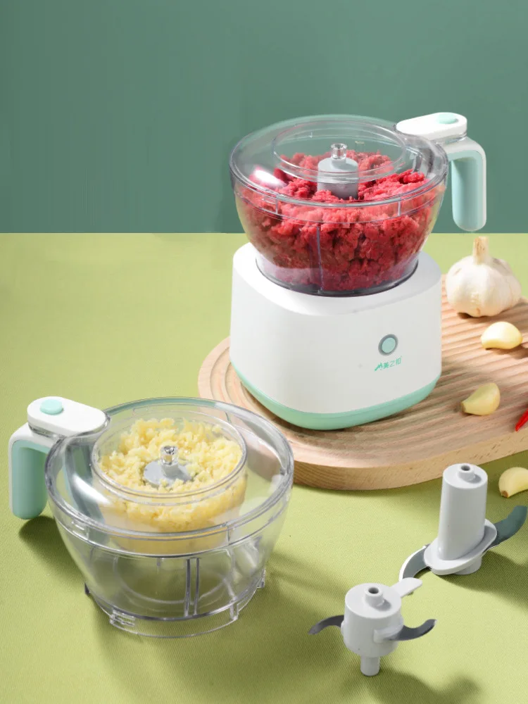 

USB Charging 1 Liter Electric Meat Grinder Garlic Masher Chopper Accessories Machine Kitchen Tools