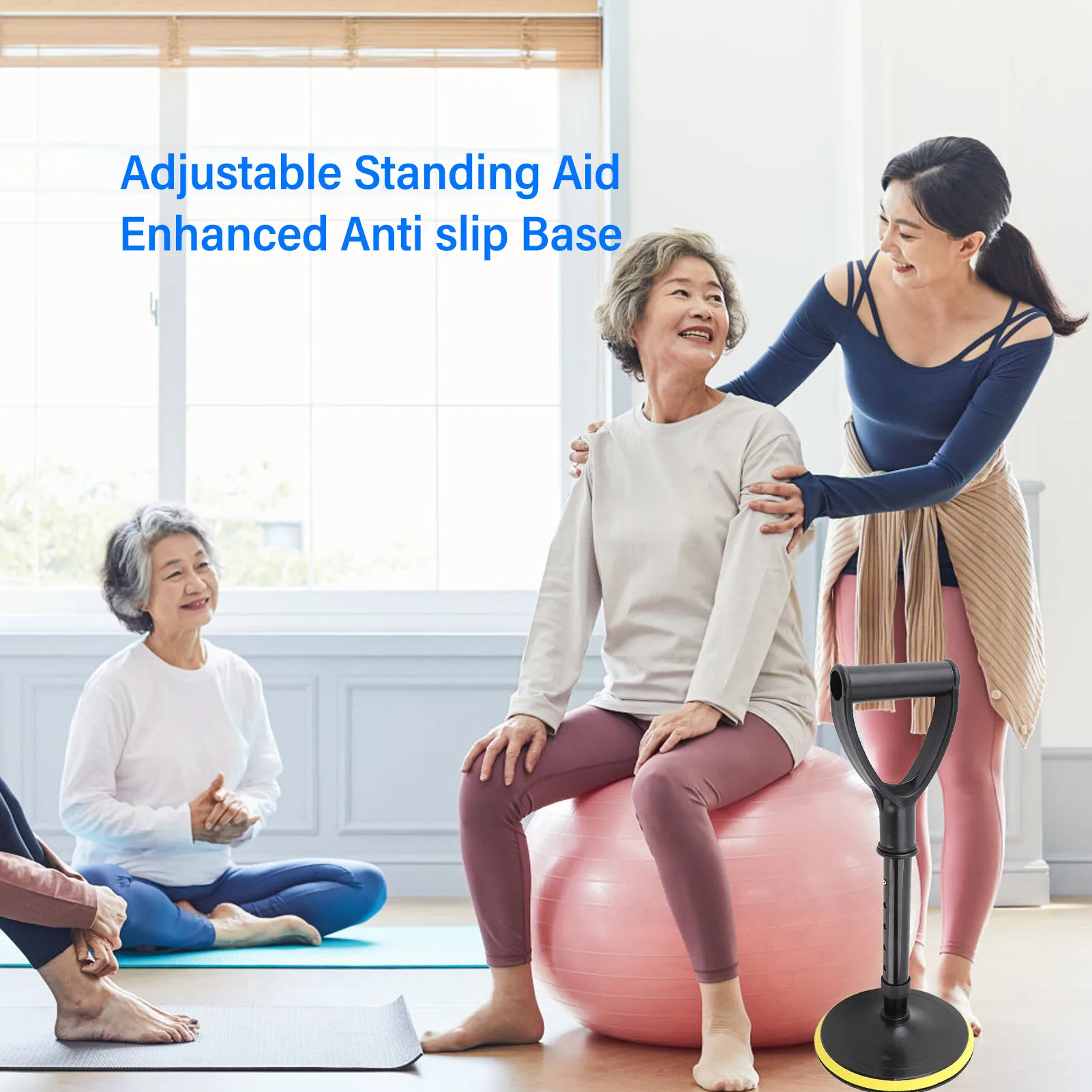 Senior Standing Aid Tool Portability Standing Aid Device Standing Assistance Adjustable Handicap Accessories for Daily Living