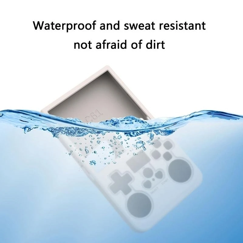 Y2GD Gamepad Dustproof Housing with Lanyard Silicone Protector Cover for R36 Scratchproof Game Console Protective Case