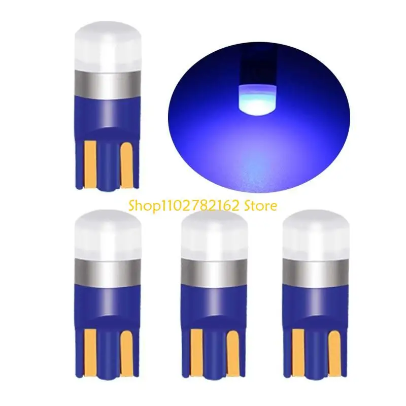 

547B 4Pcs Universal Car Dome Light High Brightness 3030 1SMD T10 LED Bulb Replacement