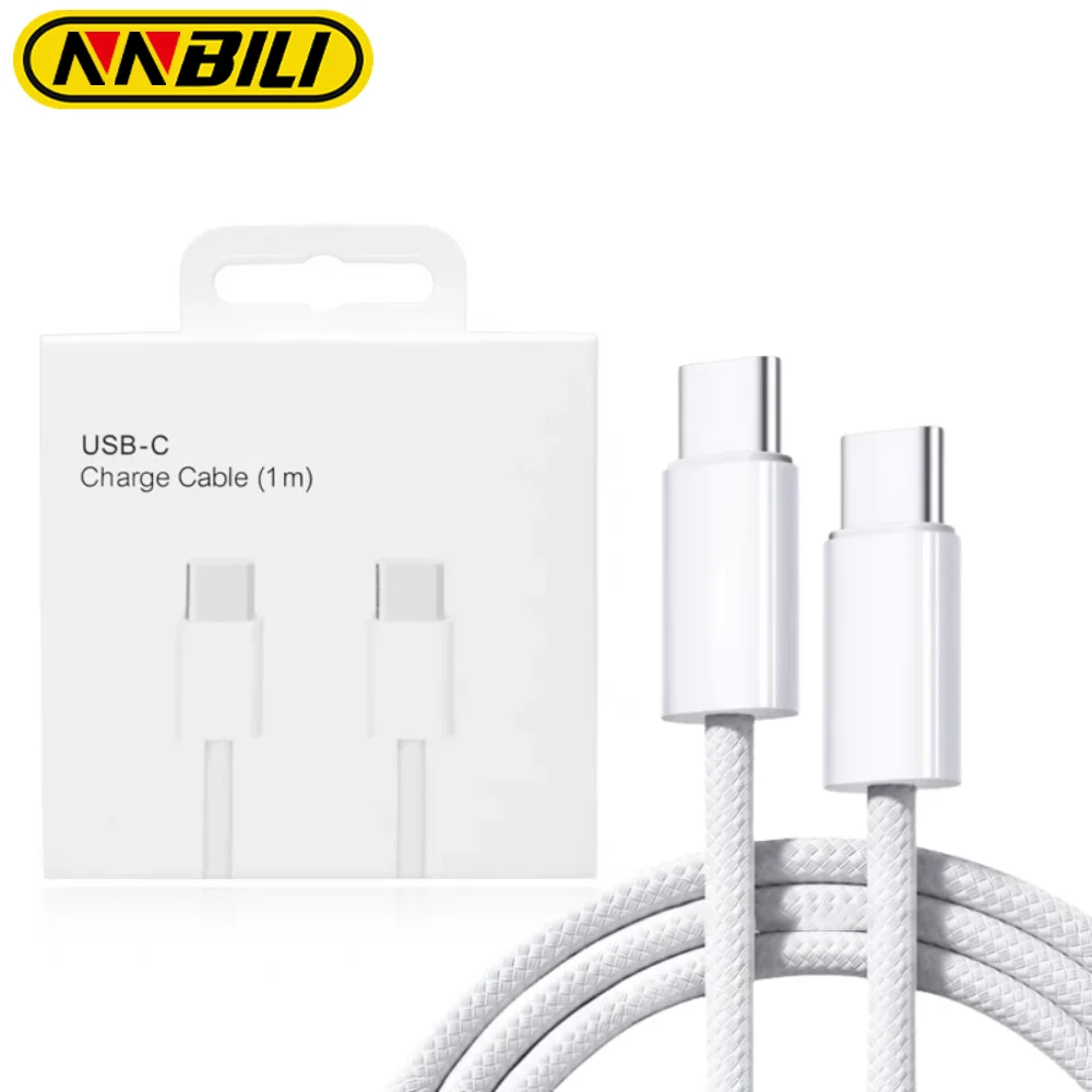 

NNBILI USB-C Fast Charger Cable For Apple iPhone 15 Pro Max 15 Pro 15 Puls PD 60W USB-C Weaving Charging Data Line