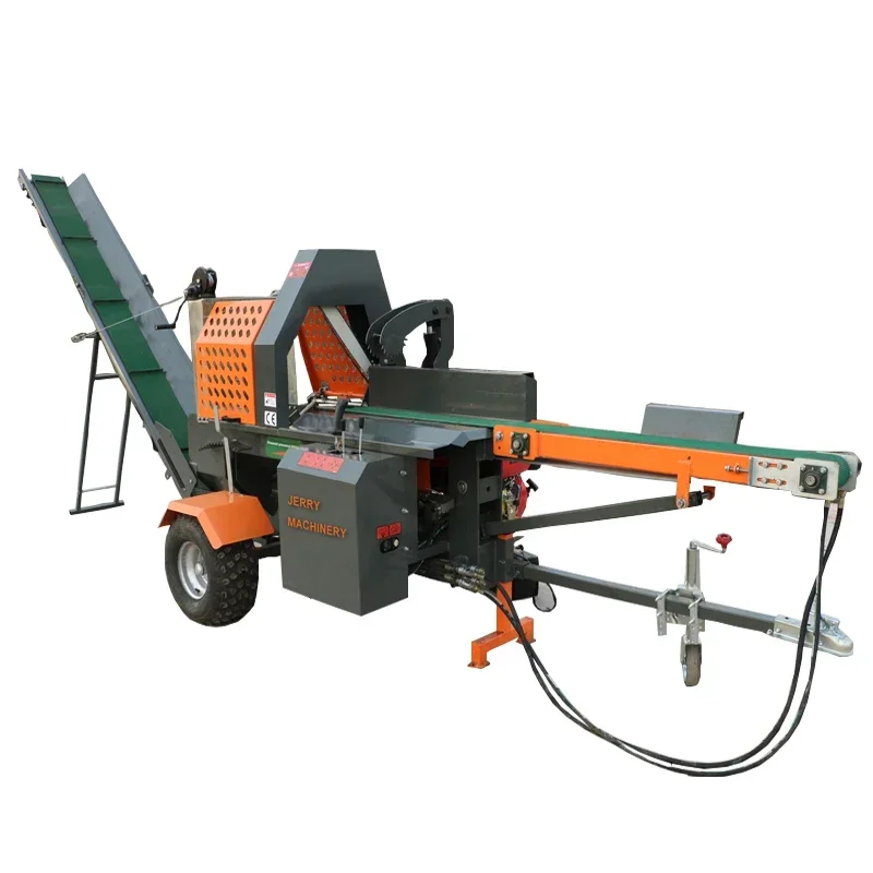 Factory Direct Sale Wood Splitting Machine Log Splitter Wood Cutting Machine Firewood Processor With Log Lifter