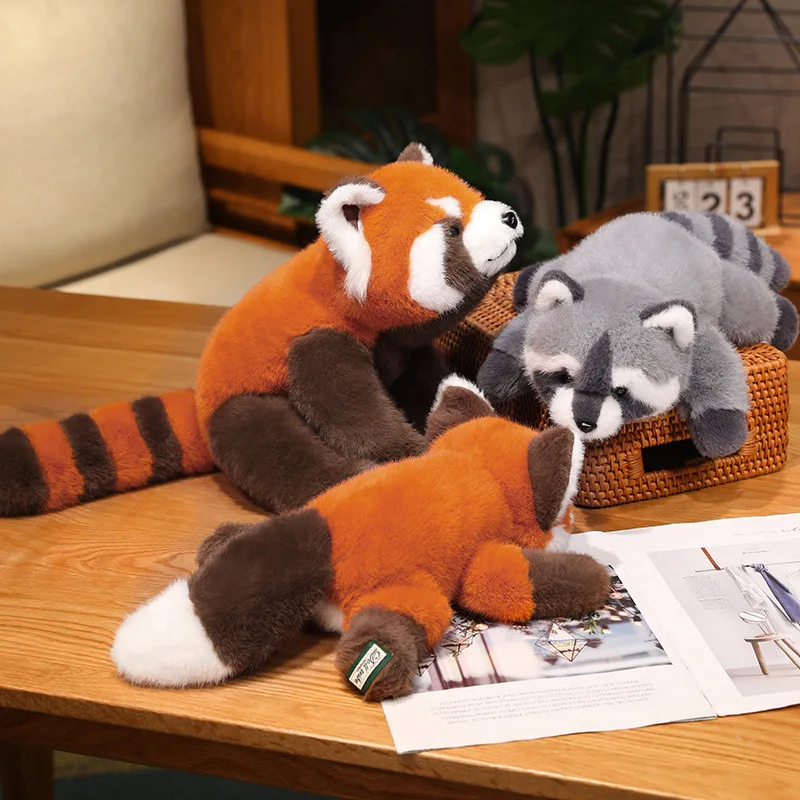 

New Cute Little Panda Plush Doll Animal Raccoon Pillow Plush Toy Birthday Gift Wholesale Claw Crane Toys