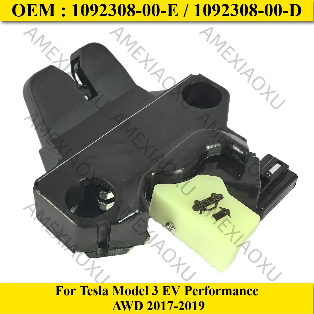 1092308-00-E Trunk Lid Latch Lock Actuator For Tesla Model 3 EV Performance AWD 2017-2019 1092308-00-D