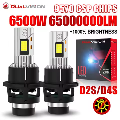 D2S D4S D2R LED Headlight HID D1S D3S D8S LED Headlamp Bulbs Xenon Car Lights Turbo Lamps Canbus 65000000LM 6000K Plug&amp;Play 2PCS