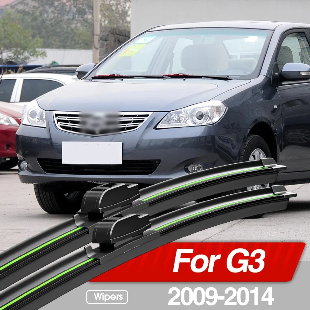 

For BYD G3 2009-2014 Front Windshield Wiper Blades 2pcs Windscreen Window Accessories 2010 2011 2012 2013