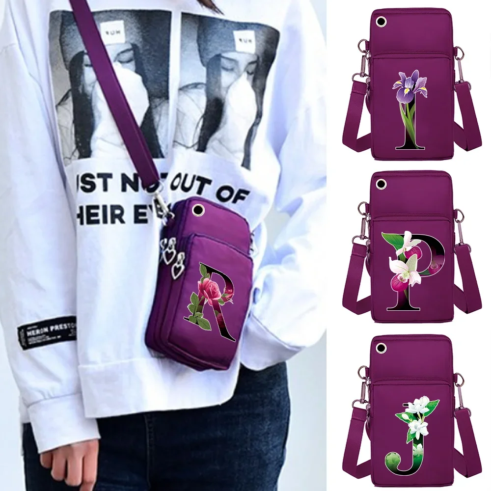 Women's Wrist Bag Arm Bag Women's Purse Mobile Phone Bag Canvas Sports Bag Can Store Mobile Phone Credit Card Keys