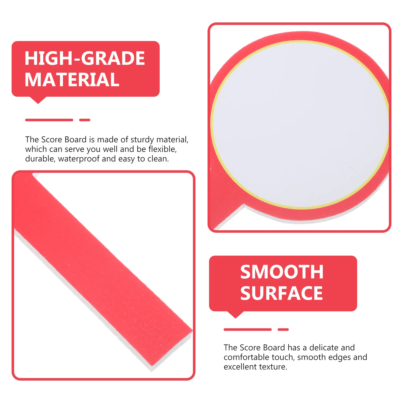 

8pcs Judges Scoreboard Blank Double Side Dry Erase Paddle Handheld Whiteboard For Voting Scoring Competition Auctions Mini