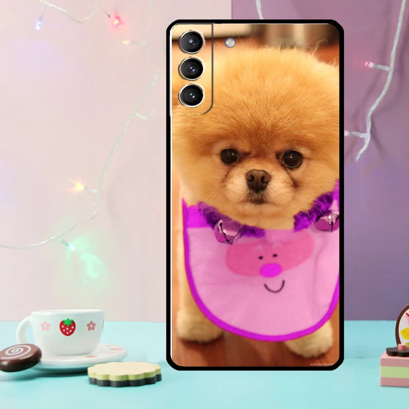 Pomeranian Dogs Dog Colorful Case For Samsung Galaxy S24 S23 Ultra S22 S20 S21 FE Note 20 10 Plus S8 S9 S10 Phone Cover